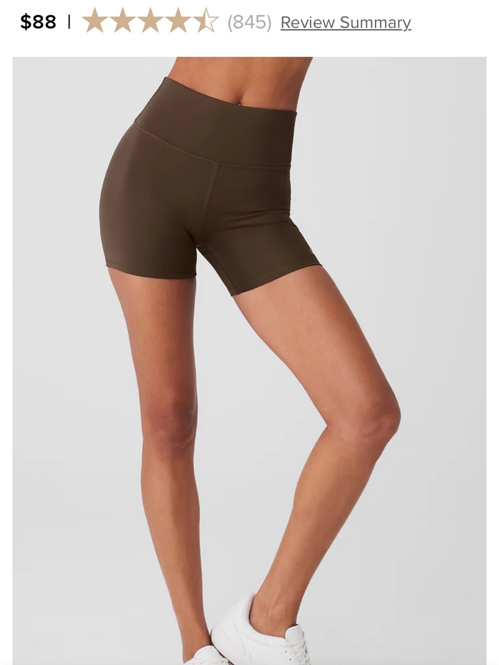 Alo Airlift Energy Short- Espresso NWT